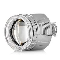 Би-линза Clearlight 2,5 серебро LED подсветка, под лампу H1 с переходниками H4,H7